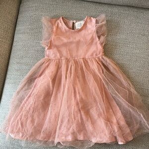Pink Tulle Dress with Polka Dots